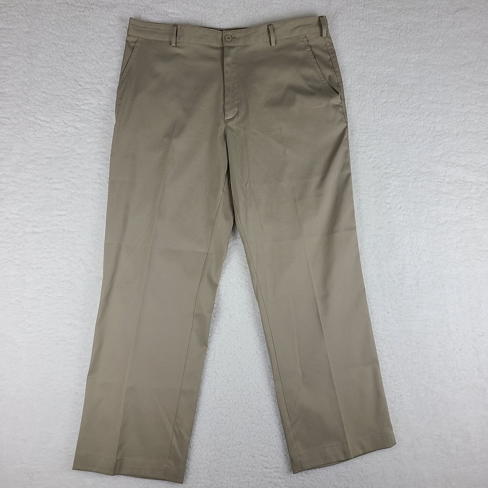Nike Golf Pants Mens 36x30 Beige Stone‎ Dri Fit Performance Tech Golf Chino *